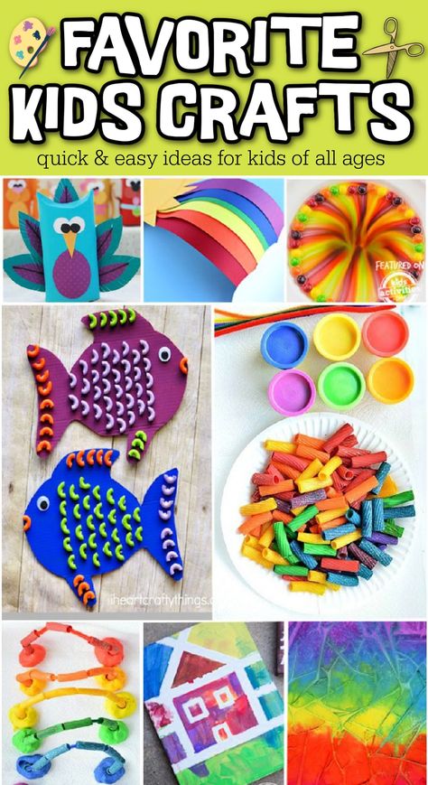 25+ Quick & Colorful Craft Ideas for Kids | Kids Activities Blog Crafts For Kids With Disabilities, Creative Art Activities, Asd Classroom, Group Crafts, Easy Art Projects, Special Needs Kids, Color Crafts, Classroom Crafts, Favorite Child