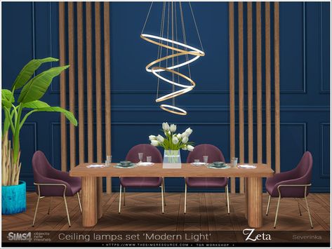 The Sims Resource - ModernLight - ceiling lamp Zeta Sims 4 Cc Outside Lights, Sims 4 Light Cc Patreon, Cc Lights Sims 4, The Sims 4 Chandelier, Sims Lighting Cc, Chandelier Sims 4, The Sims 4 Cc Chandelier, Sims 4 Cc Lights Lamps, Lamps Sims 4 Cc