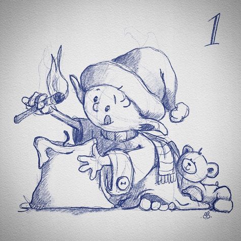 Drawing Hacks, December 1, Christmas Elf, Elf, Concept Art, Humanoid Sketch, Paint, Drawings, Christmas