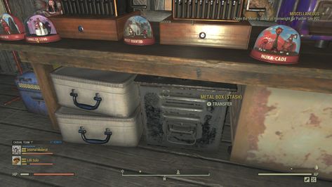 Fallout 76 Screenshot Fallout 4 Settlement Ideas, Fallout 76, Gaming Stuff, Camp Ideas, Fallout 4, Game Room Design, Metal Box, Air Purifier, New Builds