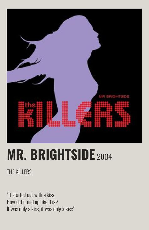 Mr Brightside, Surf Room, Chill Room, The Killers, Room Posters, My Vibe, Bedroom Wall Art, Music Quotes, Picture Wall