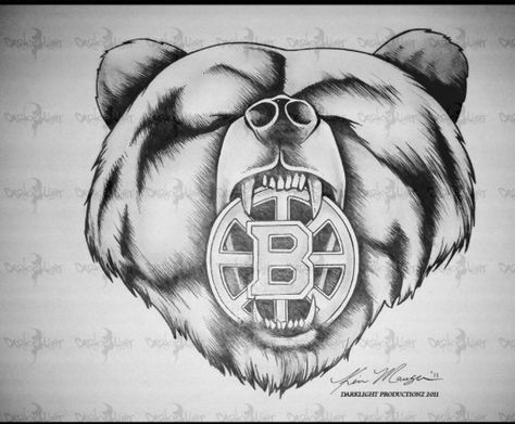 Boston Bruins Tattoo, Bruins Tattoo, Boston Tattoo, Bruins Logo, Dont Poke The Bear, Sports Ideas, Boston Bruins Hockey, Bruins Hockey, Boston Sports