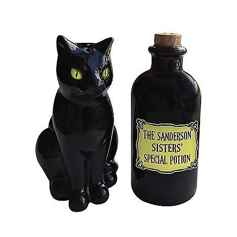 A Glorious 'Hocus Pocus' Collection From Spirit Halloween Has Just Launched Hocus Pocus Halloween Costumes, Thackery Binx, Hocus Pocus Party, Salt N Pepper, Sanderson Sisters, Salt Shaker, Potion Bottle, Salt And Pepper Set, Soy Sauce Bottle