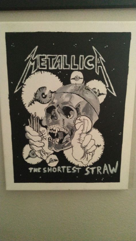 #metallica #art Metallica Painting, Metallica 1991, Metallica Art, Metallica, Art