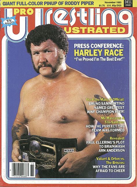 The King Harley Race Pro Wrestling Illustrated, Male Wrestling, Bruno Sammartino, Ronda Rousey Ufc, Nwa Wrestling, Harley Race, Aew Wrestling, World Championship Wrestling, Wrestling Posters