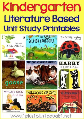 Kindergarten Literature Based Unit Studies Literature Unit Studies, Book Lessons, Kindergarten Units, Literature Activities, Kindergarten Rocks, Homeschool Books, Kindergarten Books, Unit Studies, Homeschool Kindergarten