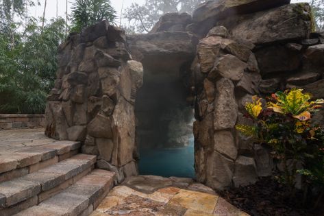 Grotto Pool, Insane Pools, Cave Pool, Dream Backyard Pool, Lagoon Pool, Pool Renovation, Pine Island, Lazy River, Custom Pool