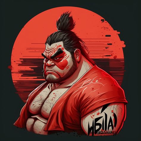 Sumo Wrestler Character Design, Sumo Wrestler Art, Sumo Character Design, Sumo Art, Otherworldly Art, Super Strikers, E Honda, Up Characters, Wrestling Games