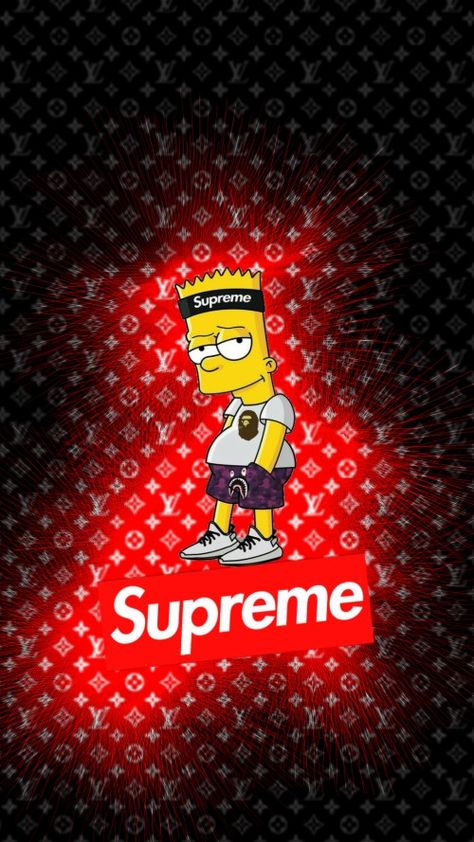 supreme wallpaper bart simpson, HD Wallpaper & Backgrounds Supreme Background, Supreme Wallpaper Hd, Doll Printables, Bart Simpson Art, Backgrounds For Desktop, Simpson Wallpaper Iphone, Kaws Wallpaper, Safari Wallpaper, Louis Vuitton Supreme