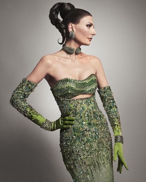 All posts • Instagram Miss Universe Gowns, Beaded Gloves, Green Formal Dresses, Bridesmaid Saree, Brand Photography Inspiration, Couture Looks, The Met Gala, Gala Events, Wedding Attire Guest