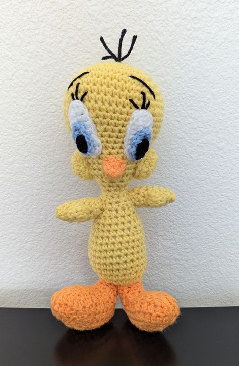 Crochet Tweety Bird...... Crochet Tweety Bird, Tweety Bird, Amigurumi Doll, Amigurumi, Dolls, Crochet