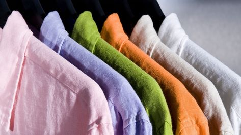 How to Wash Linen Garments The Simple Step to Avoiding Wrinkles Yarn Twist, Shirt Display, Sewing Shirts, Clean Linen, Shirting Fabric, Fashion Landscape, Garment Fabric, Handmade Wardrobe, Kinds Of Fabric