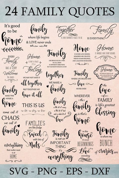 Family svg cut files. Home quotes, perfect for your shirts, mugs, bags, paper products, etc. Available to download immediately. Quotes For Scrapbook, Tagging Quotes, Home Quotes, Garden Tool Shed, Family Svg, Coral Print, Different Quotes, Flower Quotes, Home Quotes And Sayings