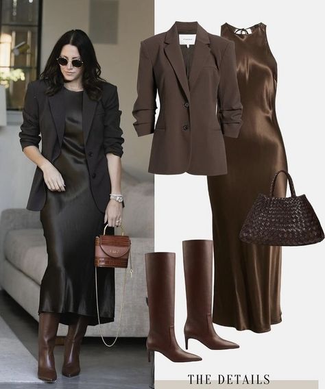 Skirt Office Outfit, Meeting Outfit, Skirt Office, Timeless Outfits, Winter Skirt Outfit, Corporate Outfits, Office Outfit, Modest Fashion Outfits, Satin Skirt