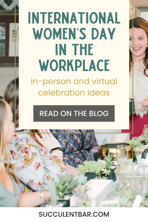 International Women's Day is a global embrace of women’s achievements and a call to action for accelerating gender equality. International Women's Day is celebrated every year on March 8th. If you're looking for innovative Women's Day celebration activities for your women-owned business than look no further. We're sharing 18 corporate event activities that are perfect to celebrate this empowering day. Tap and learn why (and how) you should celebrate International Women's Day at work. Women's Day Activities For Women, Womens Day Event Ideas, International Women's Day Gift Ideas, Ideas For Women's Day Celebration, International Women’s Day Activities, International Women’s Day Gift Ideas, Women's Day Celebration Ideas, Corporate Event Activities, Church Gifts Ideas