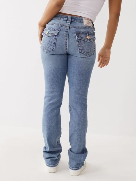 BILLIE BIG T STITCH STRAIGHT JEAN True Religion Jeans Outfit, Outfit Pieces, True Religion Pants, Womens Jeans Bootcut, Low Rise Flare Jeans, Jean Pants, Outfit Inspo Casual, Bootcut Jean, Fall Denim