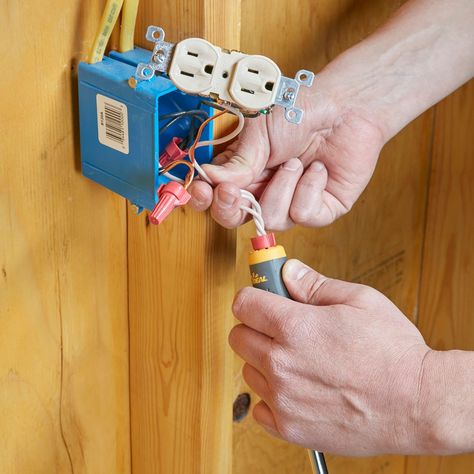 17 Handy Hints for DIY Electrical Work Electricity Background, Electrical Tips, Electrical Ideas, Handyman Hacks, Removing Popcorn Ceiling, Electrical Box Cover, Home Electrical Wiring, Diy Handyman, Handyman Projects