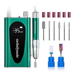 Amazon.com: MelodySusie Professional Rechargeable 35000RPM Nail Drill, Cordless Portable Electric E File for Acrylic Gel Nails, Manicure Pedicure Shape Carve Tools with Low Noise Low Heat, Sparkle Plus (Green) : Beauty & Personal Care Rose Pink Nails, Acrylic Gel Nails, Nail Dust Collector, Infinity Nails, Nail Drill Bits, Electric Nail File, Nail Drills, Drill Machine, Nail Drill Machine