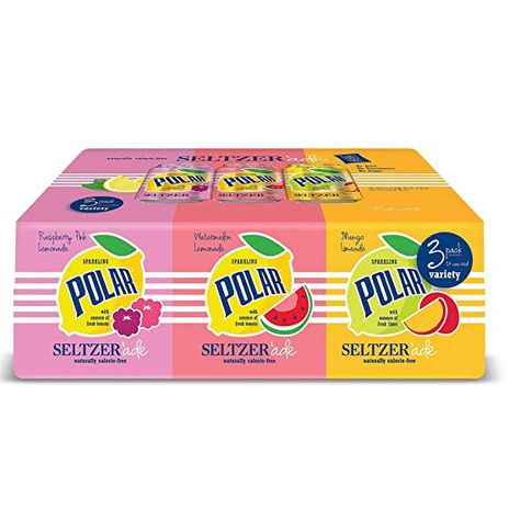 Polar Seltzer' Ade Sparkling 24 Piece Variety Pack: Amazon.com: Grocery & Gourmet Food Polar Seltzer, Flower Meditation, Aesthetic Office, Pack Design, Food Packaging Design, Kitchen Tops, Sparkling Water, Variety Pack, Gourmet Food