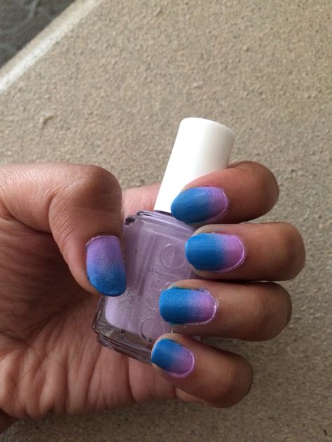 Ombré blue and purple nails. Elegant! Blue And Purple Nails, Nails Elegant, Purple Nails, Blue Ombre, Blue And Purple, Nail Designs, Convenience Store Products, Nail Art, Nails