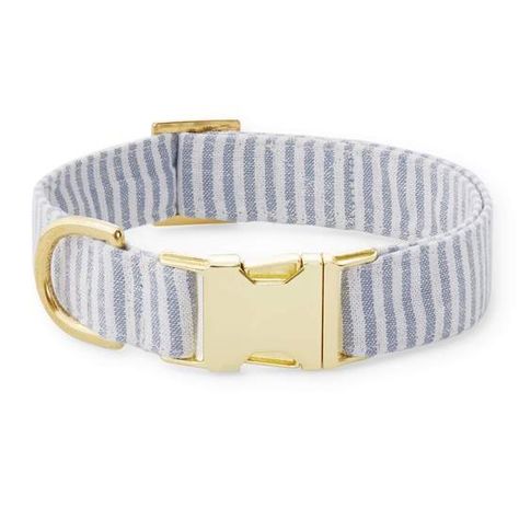 Dusty Blue Stripe Dog Collar – The Foggy Dog Preppy Pets, Foggy Dog, Classic Gentleman, The Foggy Dog, Dog Room, Dog Collar Boy, Cute Dog Collars, Small Dog Collar, Mini Goldendoodle