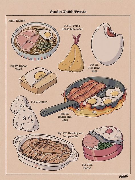 Ghibli Food, Recipe Drawing, 귀여운 음식 그림, Cute Food Art, Japon Illustration, Studio Ghibli Art, Ghibli Art, Ghibli Movies, Food Drawing