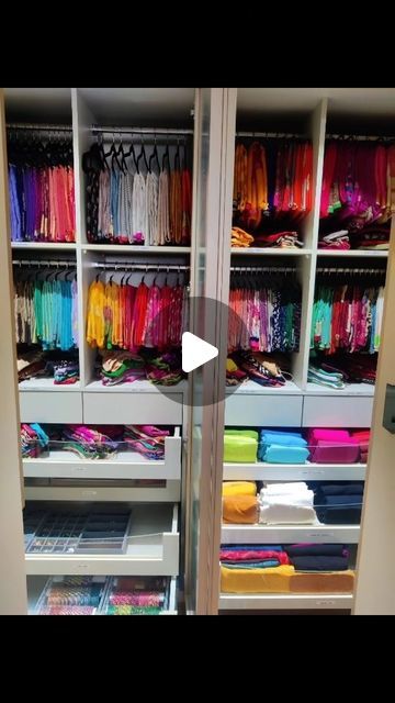 Saree Organization Ideas, Saree Wardrobe Organisation, Saree Organization In Closet, Saree Closet, Wardrobe Organisation Ideas, Organised Wardrobe, Dressing Ideas, Perfectly Organized, Wardrobe Organisation