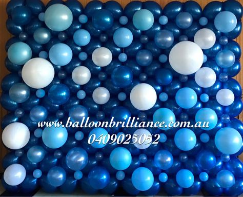 "Blue Bubble Wall" #christeningballoons #balloonbubblewall #bubblewall #act #cbr #canberraballoons #BalloonBrilliance