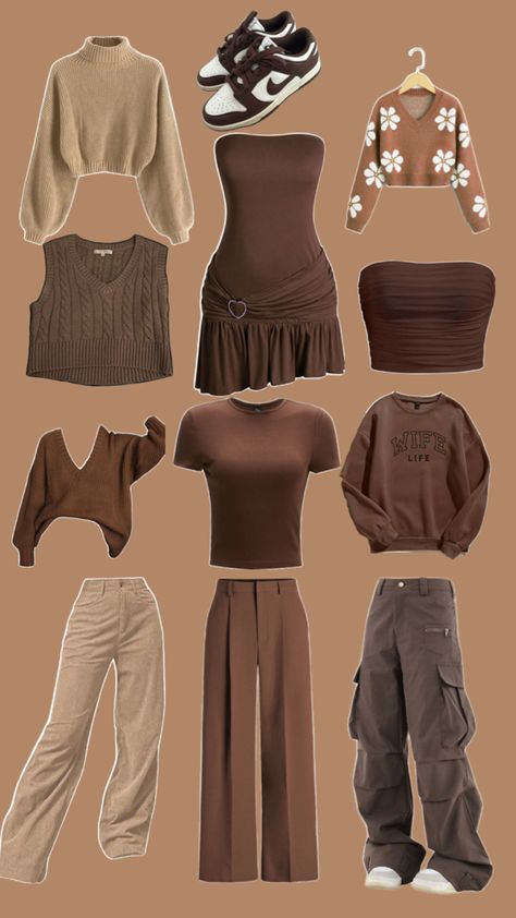 Neutral Earthy Tones Outfits, Earthy Tones Outfit Color Combos, Earthy Tones Outfit, Earthy Tone Outfits, Rainbow Wardrobe, Earth Tone Clothes, Mood Board Fashion Inspiration, Dance Fever, Color Clothes