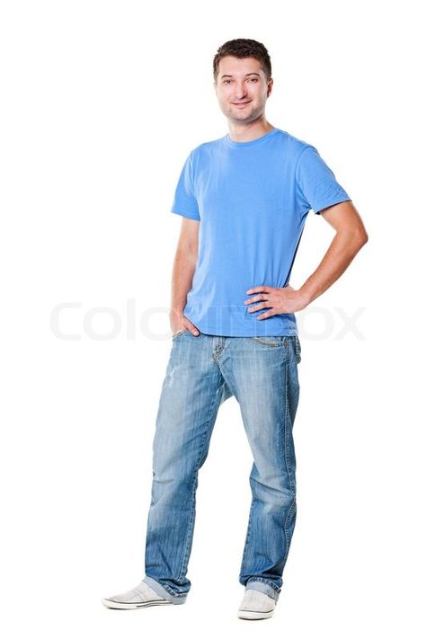 Lester - the average guy - examples Normal Guys, Normal Clothes, Handsome Man, T Shirt And Jeans, White Undershirt, Photo Editing, White Background, Full Length, Royalty Free