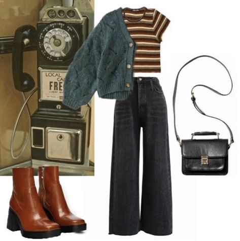 Business Casual New York, Outfit Inspo Aesthetic Winter Plus Size, Outfit Ideas 80s Style Vintage, Autumn Pallette Outfit, Old Fashion Outfits Vintage, Winter 80s Outfits, Lovejoy Concert Outfit, Retro Style Outfits Vintage Fashion, 70s And 80s Fashion Outfits