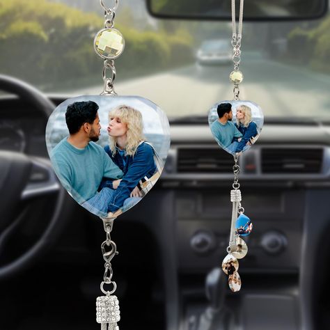 PRICES MAY VARY. Personalized Crystal Car Accessories - Customize your crystal dice hanging accessory with a cherished photo, adding a unique touch to your car's interior and making it a meaningful gift for loved ones Materials and Occasion- Hang this customized pendant in your car or home for a stunning display of your favorite memories, It made of high-quality crystal and stainless steel chain, which can be easily hung on the rearview mirror of the car, or hung on the window sill, Christmas tr Cabachon Jewelry, Crystal Dice, Mirror Crystal, Crystal Hanging, Resin Crafts Tutorial, Car Accessories For Women, Car Rearview Mirror, Crystal Pendants, Art Decor Diy