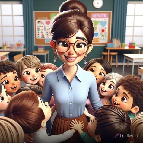 school teacher Teacher Cartoon Character Animation, Teacher Images, Teacher Cartoon, Creepy Faces, Teachers Day Card, Teacher Photo, Framed Wallpaper, Bible For Kids, Couples Poses For Pictures