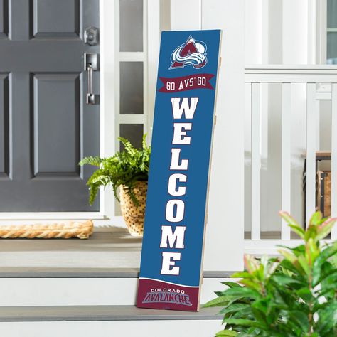 You're an avid Colorado Avalanche fan and love to flaunt it. Show the Colorado Avalanche your support by grabbing this Porch Leaner. Welcome Wall, Fan Sign, Fan Signs, University Of Oklahoma, Fan Cave, Clemson Tigers, Texas Tech, Iowa State, Tampa Bay Buccaneers