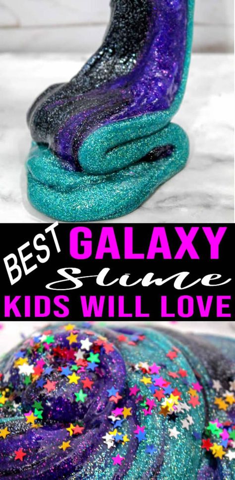 Diy Galaxie, Space Inquiry, Diy Galaxy Slime, Galaxy Magic, Slime Kids, Slime Easy, Fun Slime, Perfect Slime, Slime Galaxy