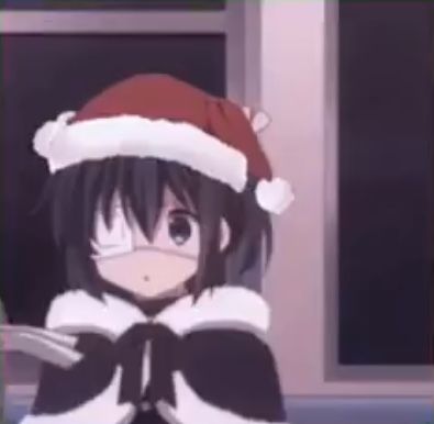 Love Chunibyo, Christmas Pfps, Rikka Takanashi, Christmas Pfp, Cute Pfp, Matching Anime, Anime Christmas, Couples Icons, Harry Potter Funny