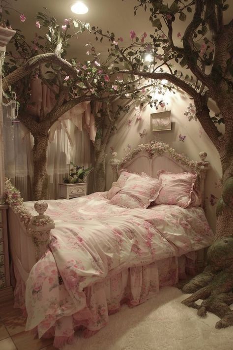 Royalcore Room, Room Ideas Earthy, Home Bedroom Refresh, Fairycore Bedroom, Room Decor Girl, Dream Bedroom Inspiration, Luxe Decor, Storage Bedroom, Dream Apartment Decor