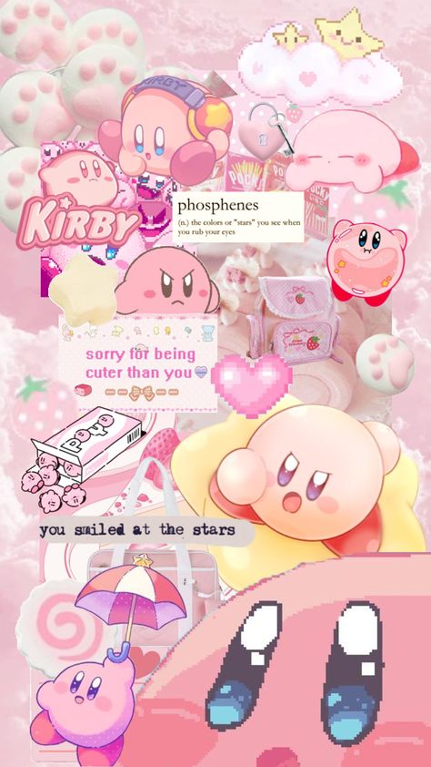 Kirby Wallpaper, Kawaii Kirby, Kirby Art, Kirby, Beautiful Wallpapers, Your Aesthetic, Connect With People, Creative Energy, Kitty