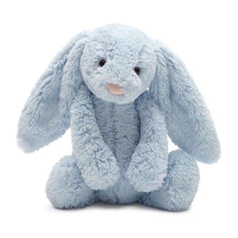 Jellycat Bashful Blue Bunny Chime 12" | Rattles and Teethers Range Pyjama, Bashful Bunny, Jellycat Toys, Jellycat Bashful, Jellycat Bunny, Jellycat Stuffed Animals, Hugs And Cuddles, Bunny Soft Toy, Blue Bunny