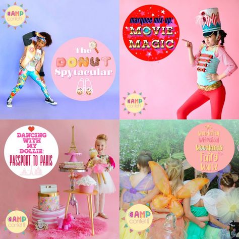 Dance Class Themes, Dance Camp Themes, Confetti Theme, Class Themes, Dynamic Dance, Summer Dance, Dance Camp, Class Theme, Day Camp