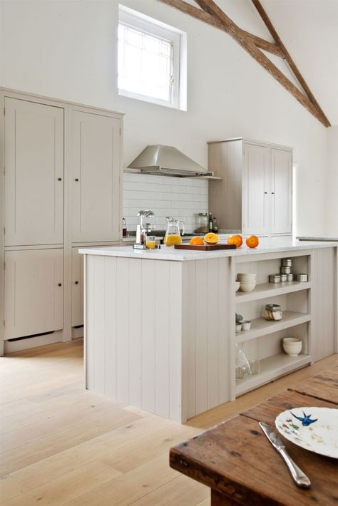 double freezer one side, storage the other British Standard Kitchen, Traditional English Kitchen, Plain English Kitchen, Plain English, Standard Kitchen, English Kitchens, Freestanding Kitchen, Wooden Kitchen, Kitchen Cupboards