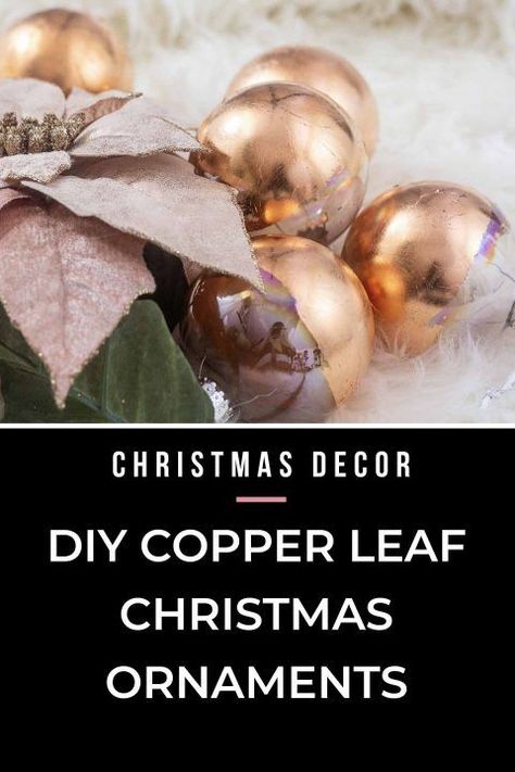 I can't believe these DIY copper Christmas ornaments are a Do It Yourself project. They look so elegant on the Christmas tree you would think they came from an expensive Christmas store. #fromhousetohome #holidaydecor #christmas #diychristmas  #diyhomedecor Copper Christmas Ornaments, Copper Christmas Tree, Copper Christmas Decor, Expensive Christmas, Diy Copper, Copper Christmas, Easy Christmas Ornaments, Copper Diy, Christmas Ornaments Diy