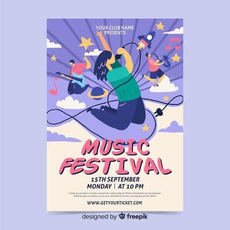 Singing Competition Poster Design, Music Competition Poster, Poster Festival Music, Singing Competition Poster, Music Festival Poster Design Inspiration, Music Fest Poster, Music Festival Illustration, Cereal Logo, Singing Poster