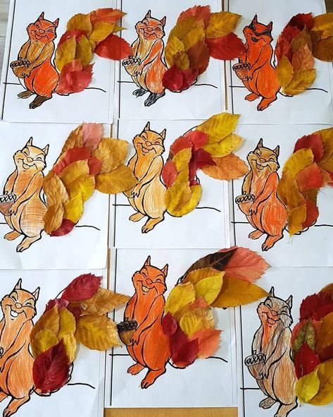 Autumn Art For Kids, Harvest Festival Crafts, Høstaktiviteter For Barn, Unique Wreaths, Handmade Halloween Decorations, Fall Crafts For Toddlers, Leaves Diy, Preschool Crafts Fall, Autumn Animals