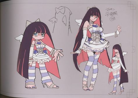 Stocking Outfits, Stocking Art, Panty And Stocking Anime, Panty And Stocking, 영감을 주는 캐릭터, Cartoon Art Styles, Magical Girl, 그림 그리기, Character Design Inspiration