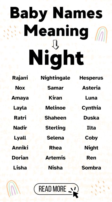 Looking for a baby name that evokes the magic of the night sky? 🌌 We've curated a list of beautiful baby names meaning 'night' for both boys and girls, from classic to unique. Find the perfect name for your little star! 🌟 Night Names, Names That Mean Night, Celestial Baby Names, Baby Names Meaning, What Your Name, Sims Names, Oc Story, Names And Meanings, Names Meaning