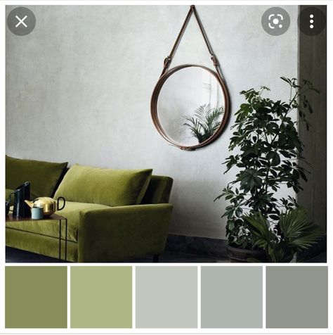 Olive Green Grey Living Room, Navy Olive Grey Living Room, Paint Colors For Olive Green Couch, Olive Green And Grey Bedroom, Olive Green And Grey Living Room, Grey And Olive Green Bedroom, Olive Green Palette Colour Schemes, Olive Green Decor Living Room, Olive Green Sofa Living Room Ideas