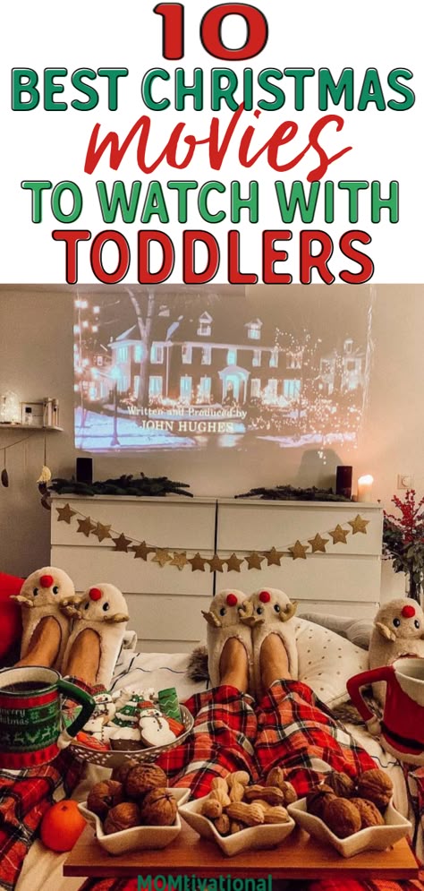 The absolute BEST Christmas movies for toddlers. Have a family movie night this Holiday season with this Christmas movie lists idea #christmas #christmasmovies Christmas Family Movie Night Ideas, Kids Christmas Movie Night Ideas, Toddler Christmas Movie Night, Toddler Christmas Movies, Family Christmas Night Ideas, Holiday Movie Night Ideas, Christmas Movies For Toddlers, Christmas With Toddlers Ideas, Christmas For Toddlers Activities