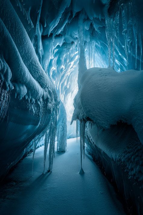 Ice cave on Baffin Island / Canada (by Artur Stanisz). Baffin Island, Ice Cave, Winter Beauty, Winter Wonder, Underworld, Narnia, Out Of This World, Winter Scenes, Perfect Day