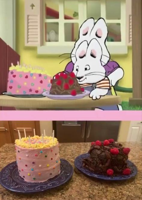 Max And Ruby Cake, Ruby Cake, Chandelier Cake, Max And Ruby, Pastel Cupcakes, Cute Baking, Think Food, Pretty Birthday Cakes, Cute Birthday Cakes